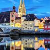 Regensburg Church Reflection paint by numbers