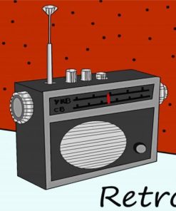 Aesthetic Retro Radio paint by numbers