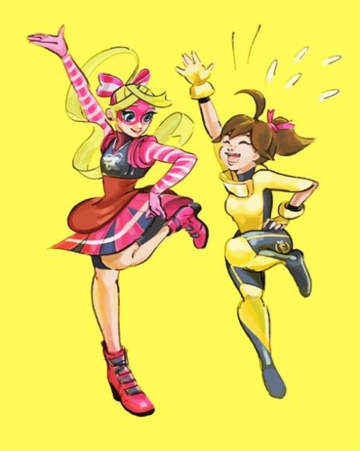 Ribbon Girl And Mechanica paint by numbers