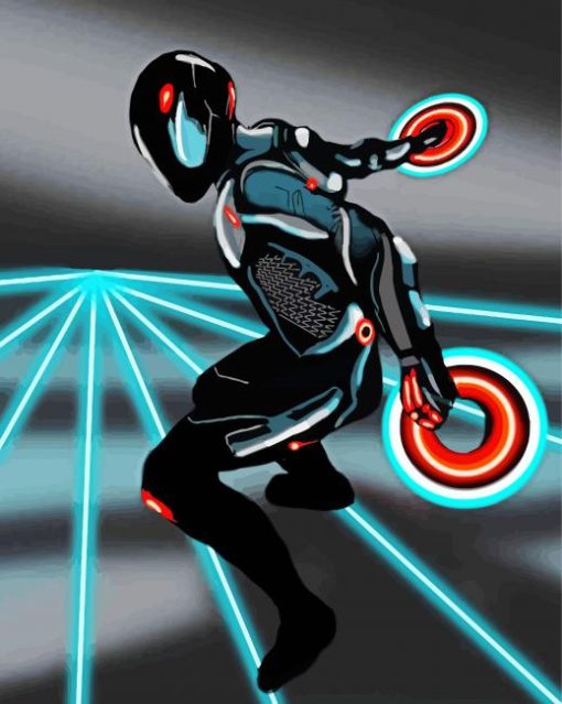 Rinzler Tron Character paint by number