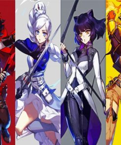 Rwby Girls Characters paint by nummbers