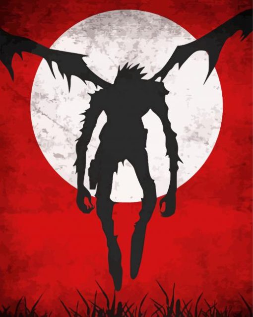 Ryuk Silhouette paint by numbers