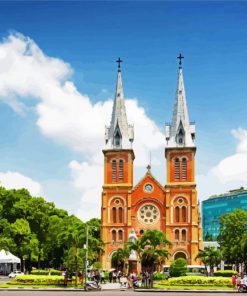 Aesthetic Notre Dame Cathedral Of Saigon piant by numbers