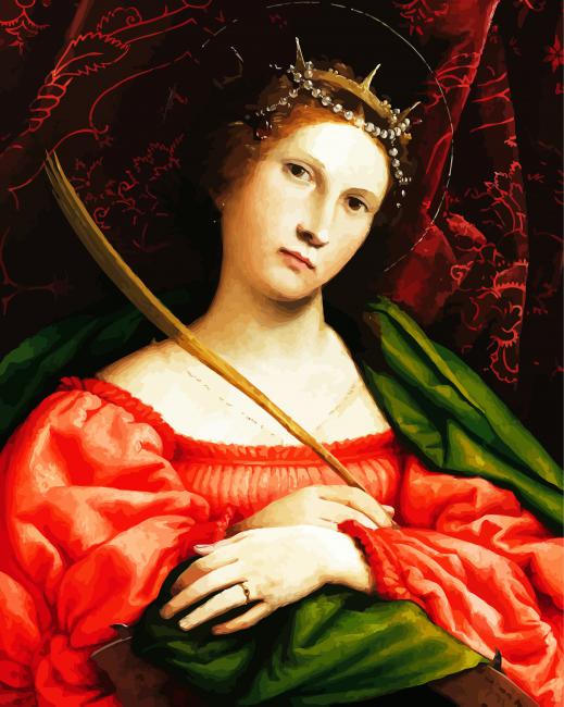 Catherine Of Alexandria paint by numbers