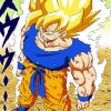 Saiyan Character paint by numbers