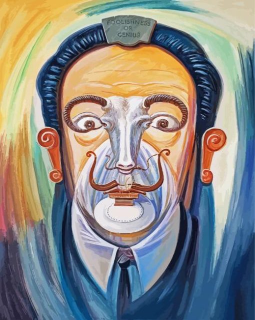 Salvador Dalí Illustration paint by numbers