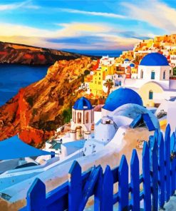 The Wonderful Thira City paint by numbers