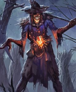 Scarecrow Ghost paint by numbers