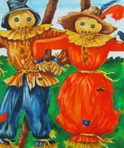 Scarecrow Couple paint by numbers