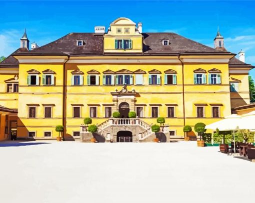 Schloss Hellbrunn Palace paint by numbers