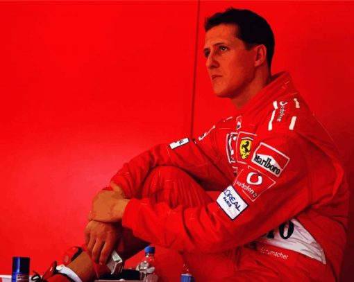 Michael Schumacher Driver paint by numbers