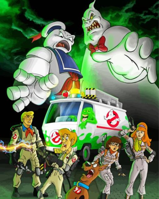 Scooby Doo And Ghostbusters paint by numbers