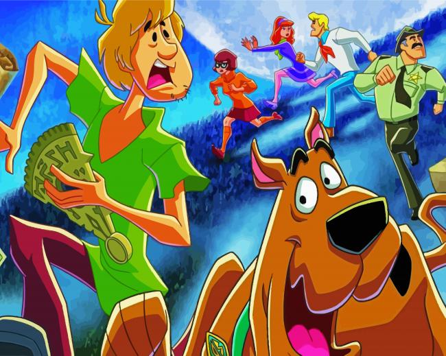 Scooby Doo Where Are You Animation paint byb numbers