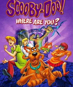 Scooby Doo Where Are You Poster paint by numbers