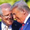 Scott Morrison And Donald Trump paint by numbers