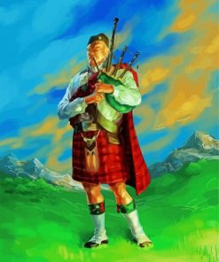 Scottish Man Art paint by numbers