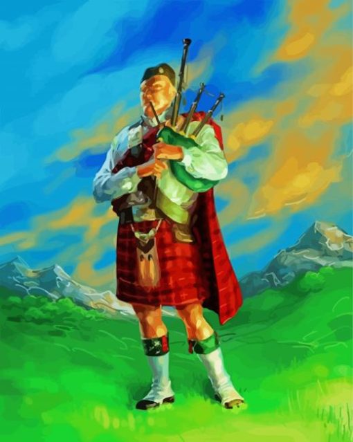 Scottish Man Art paint by numbers