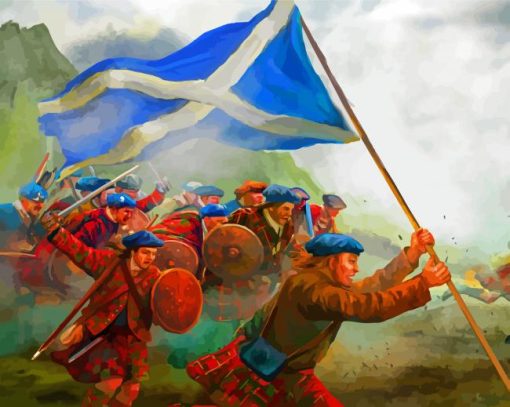 Scottish War Art paint by numbers
