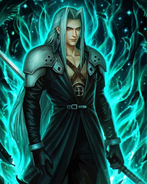Sephiroth Character Art paint by numbers
