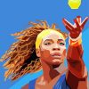 Serena Williams Pop Art paint by numbers