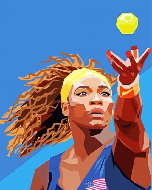 Serena Williams Pop Art paint by numbers