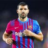 The Footballer Sergio Agüero paint by numbers