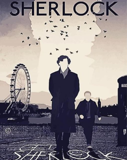 Sherlock Poster paint by numbers