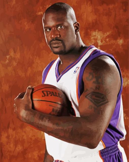 The Basketball Player Shaquille O'Neal paint by numbers