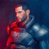 Commander Shepard Character paint by numbers