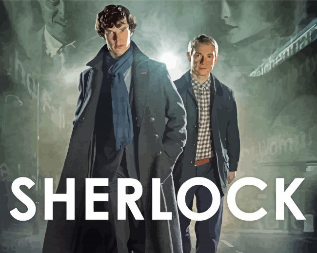 Sherlock TV Series paint by numbers
