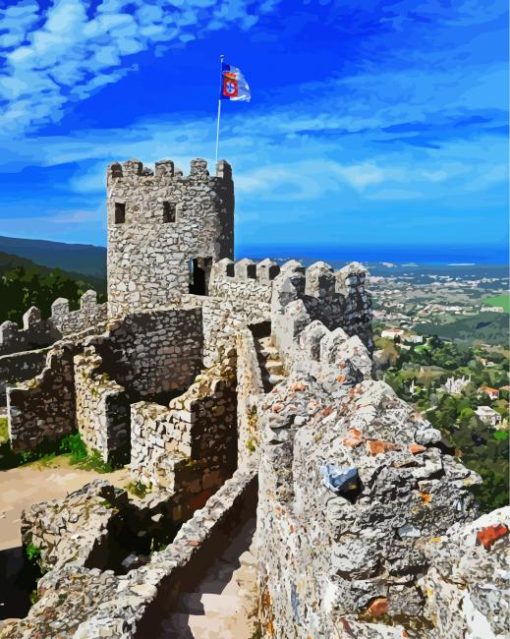 Castelo Dos Mouros paint by numbers