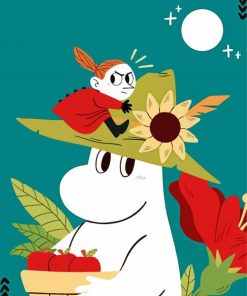 Moominmamma And Snufkin paint by numbers