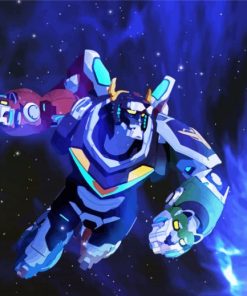 Voltron Robot In Space paint by numbers