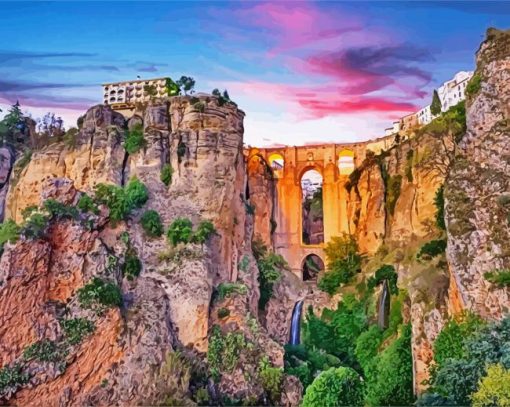 Ronda At Sunset paint by numbers