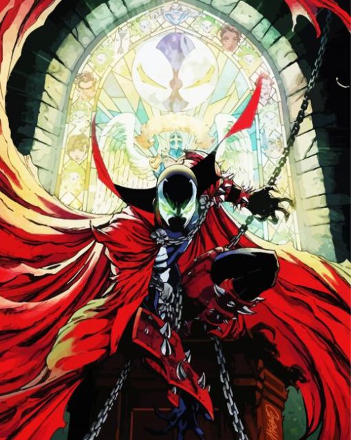 Spawn With Chains paint by numbers