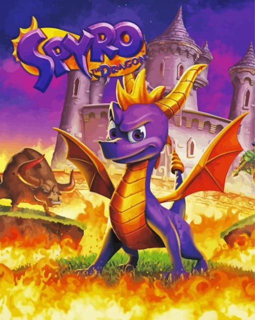 Spyro The Dragon paint by numbers