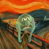 Squidward Screaming paint by numbers