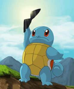 Squirtle Character Anime paint by numbers