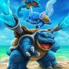 Squirtle Transformation paint by numbers