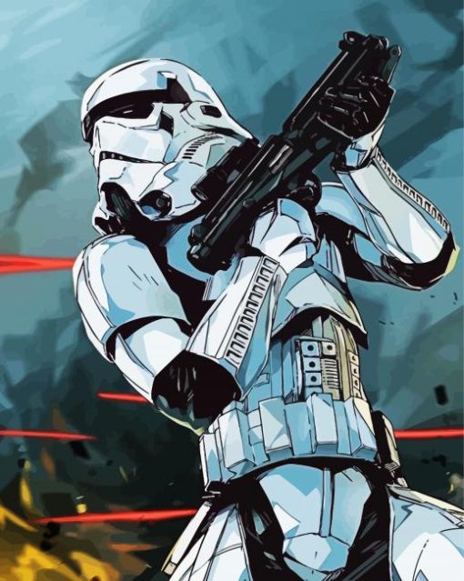 Stormtrooper Character paint by numbers