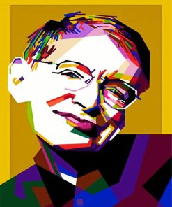 Stephen Hawking Pop Art paint by numbers