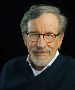 Steven Spielberg With Glasses piant by numbers