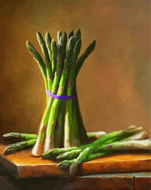 Still Life With Asparagus paint by numbers