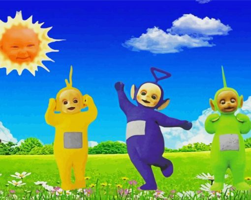 Teletubbies Animation paint by numbers