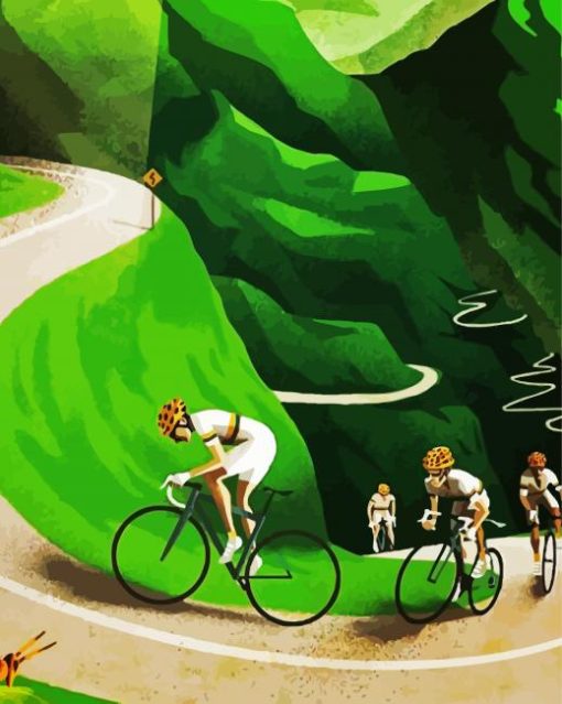The Cyclists Art paint by numbers
