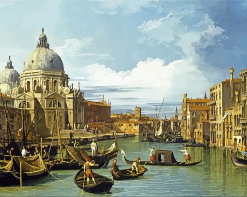 The Entrance To The Grand Canal Venice paint by numbers