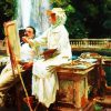 The Fountain Villa Torlonia Frascati Italy paint by numbers