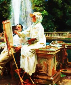 The Fountain Villa Torlonia Frascati Italy paint by numbers