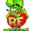 The Green Rat Fink paint y numbers