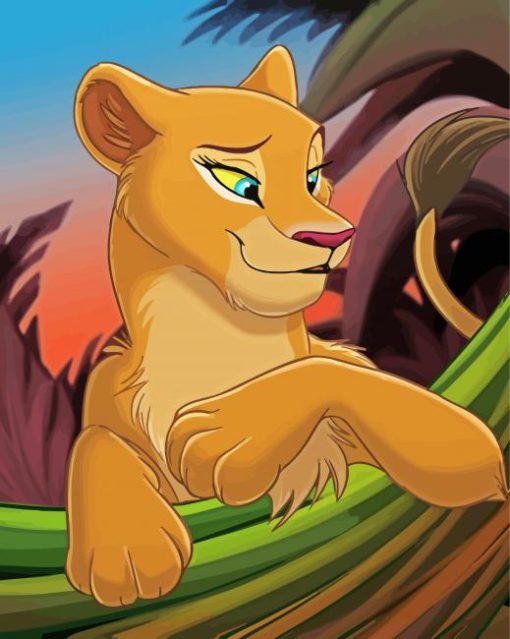 Beautiful Lioness Nala paint by numbers